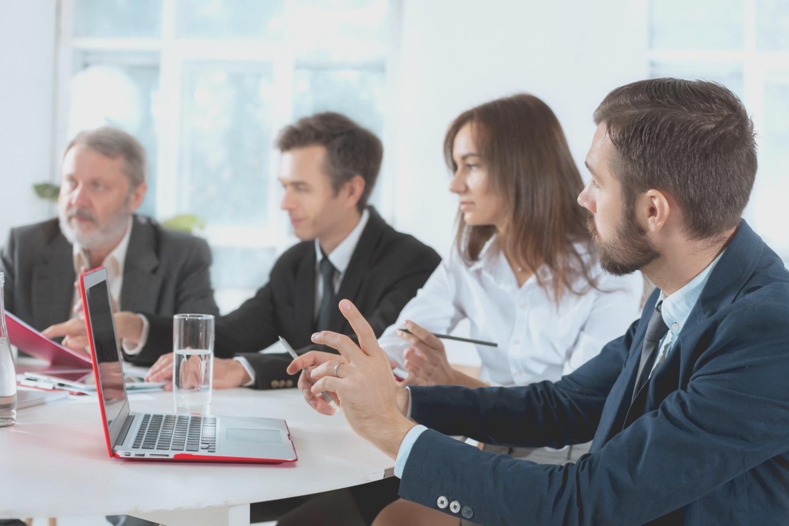 Financial planning workspace with calculator and documents